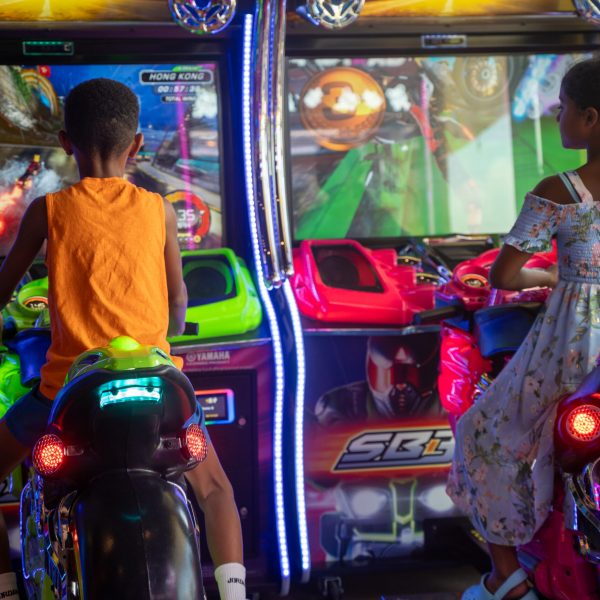 Kids at KnP Arcade in Pearland