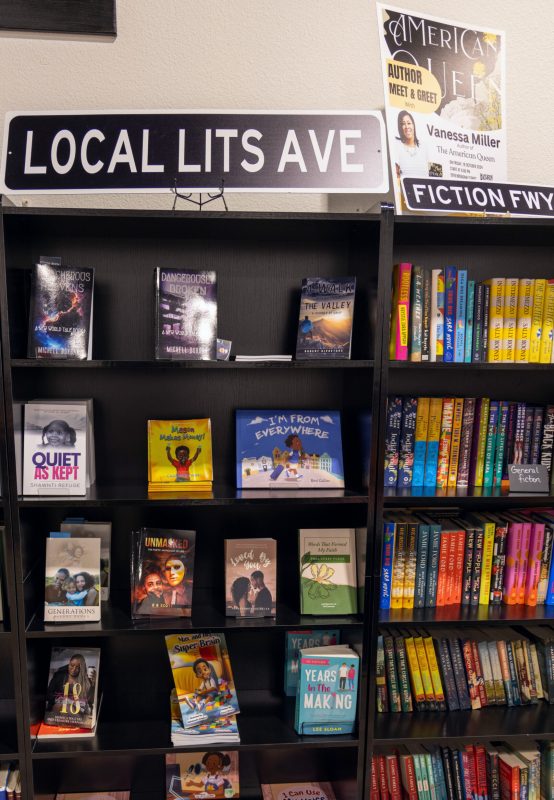 LIT Java Coffee and Books Local Authors Section