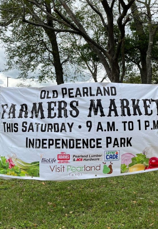 Old Pearland Farmers Market Sign